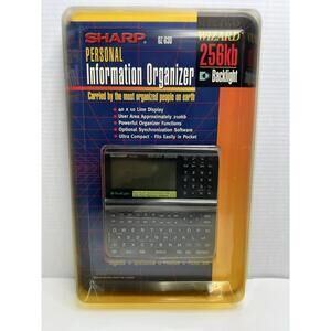 SHARP Wizard OZ-630 Black 256 KB Pocket Personal Information Organizer Backlight